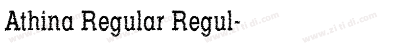 Athina Regular Regul字体转换